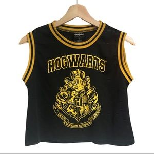 Hogwarts Jersey crop top